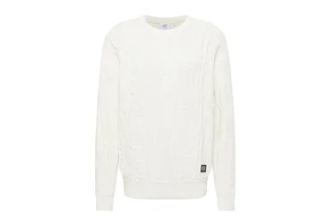 CARLO Strickpullover - Sweatshirt-Strick - weiß - Herren - Size: M