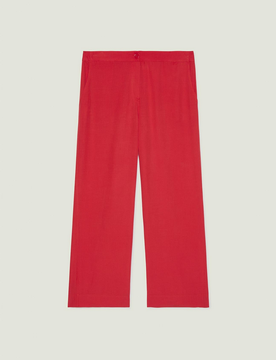 Pantalone in lino donna rosso