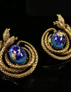 Vintage Creative Snake and Flower Brooch Women's Jewelry Pins Party Charm Jewelry Gifts - Aliexpress - FashionsVida
