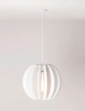 Cables Lampe Suspendue Lampshhade Acoustic Marbled White One Size - Creative - FashionsVida