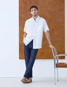 Pantalón de hombre Denim Fit Regular - Emidio Tucci - FashionsVida