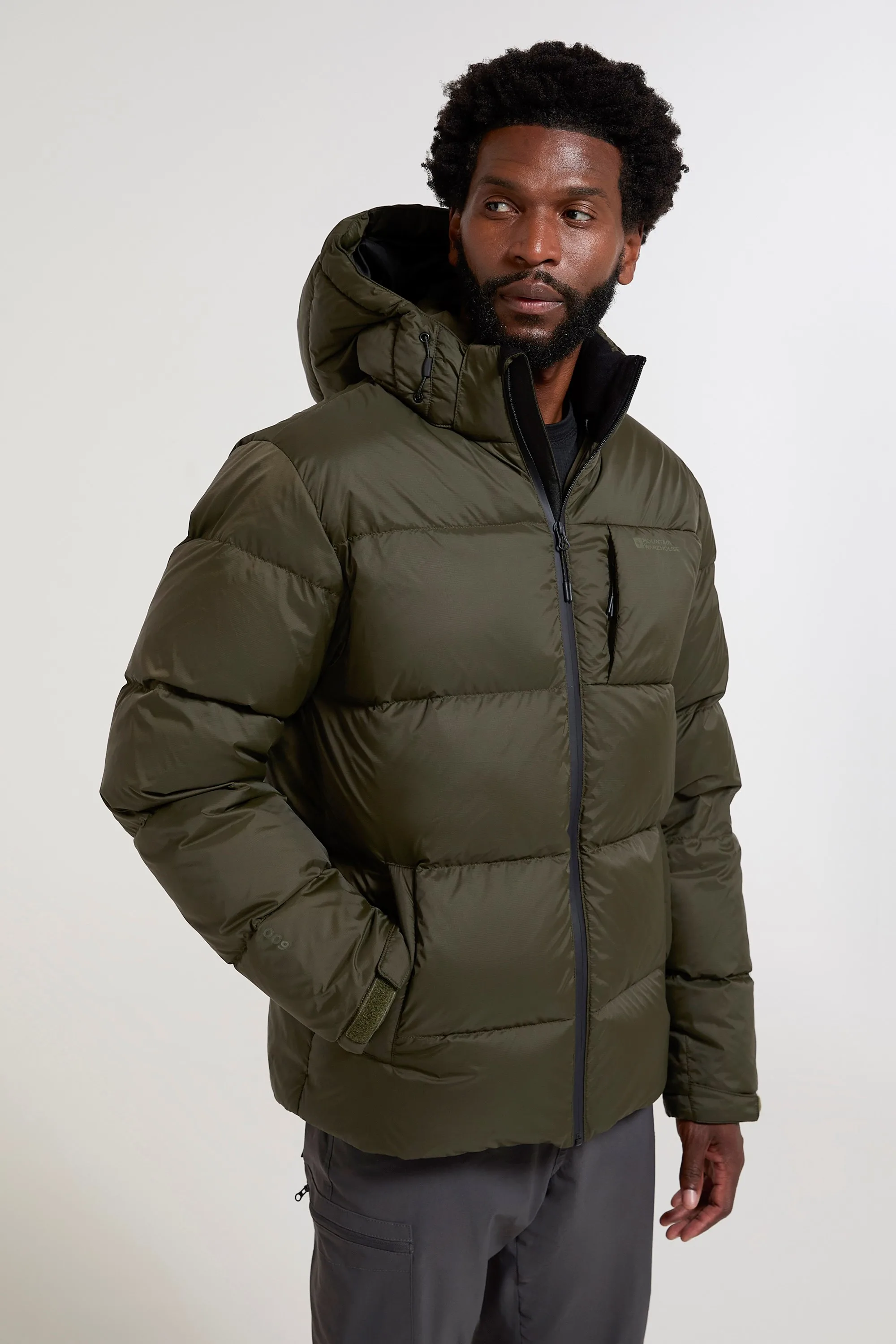 Frost Mens Extreme Down Jacket - Green - Green - Size: S - Mountain Warehouse - FashionsVida