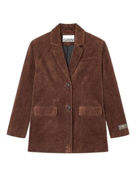 Button-Front Organic Cotton Jacket - Size S