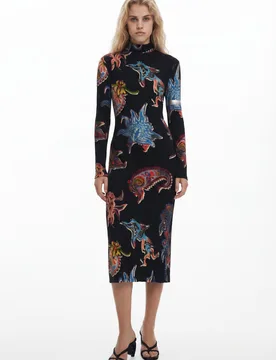 Robe conçue par Mr. Christian Lacroix BLACK XL female - Desigual - FashionsVida