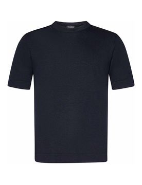Shirt Scuro Morbida Seta E Cashmere