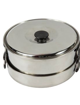 Compact steel cook set fiambreras (UNICA)
