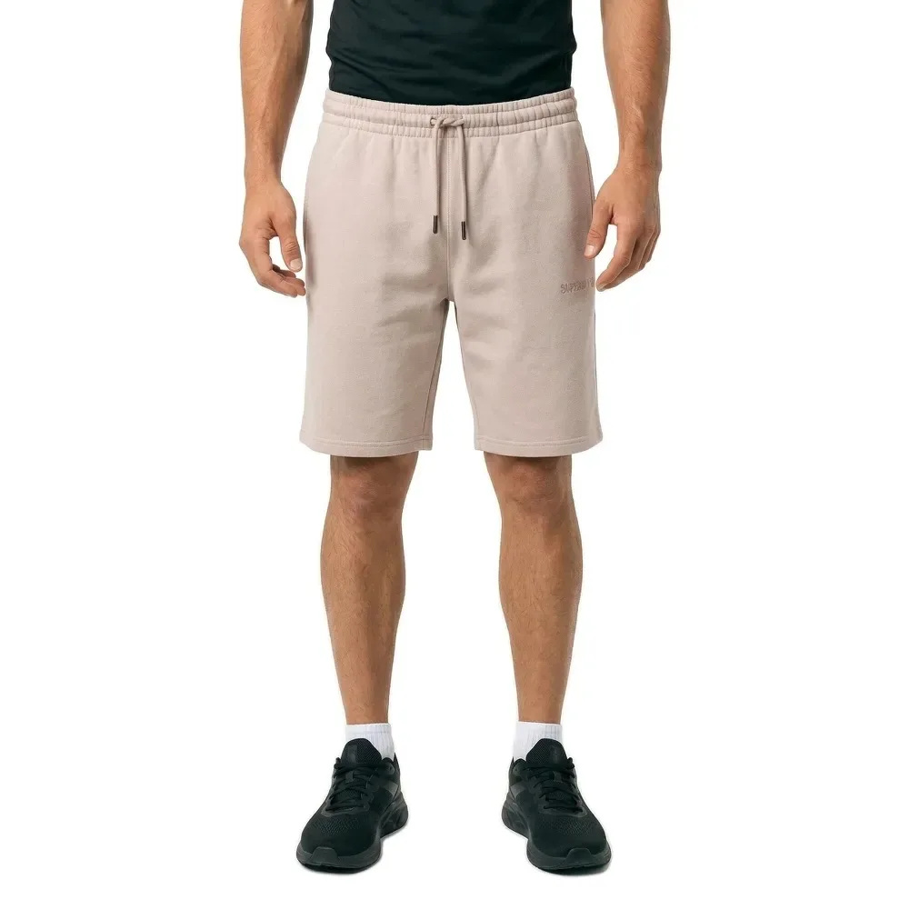 Pantaloni Corti Micro Logo Deep Beige M - Superdry - FashionsVida