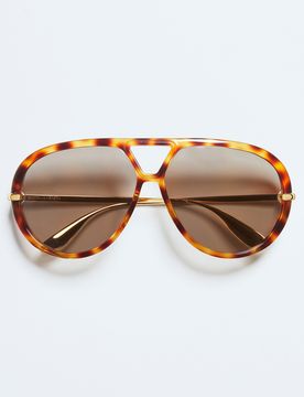 Elegant Metal Temples Sunglasses with Gold Finish
