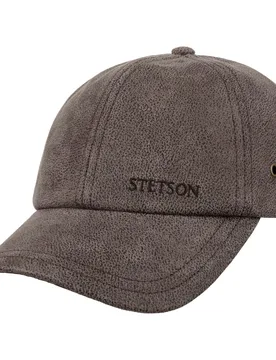 Liberty Leather Cap by - brown - Size: One Size - Stetson - FashionsVida