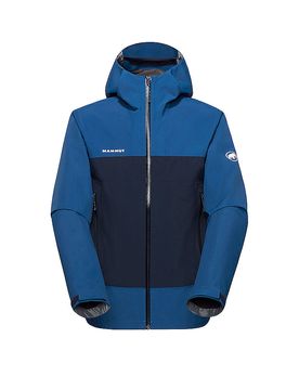 Veste de randonnées Crag 2,5L à capuche bleu L
