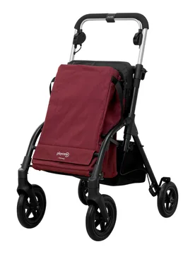 Gehwagen, Shopping Trolley R05 mit Tasche und Sitz rot - Playcare - FashionsVida