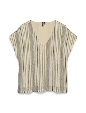 VMDEMI SS V-NECK TOP JRS GA female