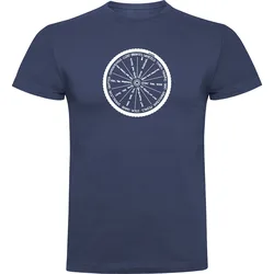Maglietta A Maniche Corte Wheel Denim Blue