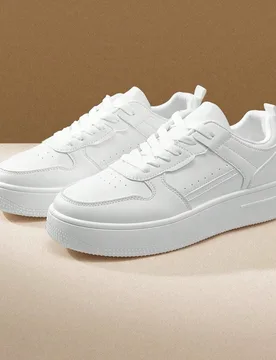 Zapatos deportivos de moda casual de primavera/otoño, zapatillas con suela gruesa y elevadora para adolescentes - Shein - FashionsVida