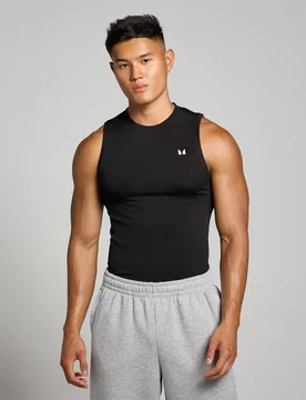 Camiseta sin mangas y sin costuras con estampado gráfico de pilares Tempo para hombre de MP - MyProtein - FashionsVida
