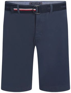 Bermuda in twill blu con cintura MW0MW24874DW5