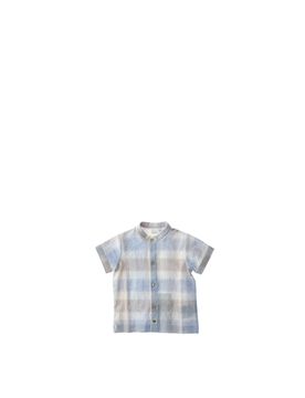 Camicia misto lino NURSERY AZZURRO CHIARO 18M