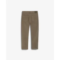 Pantalón cinco bolsillos de hombre regular con acabado de pana