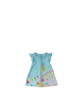 Abito in cotone AZZURRO 18M