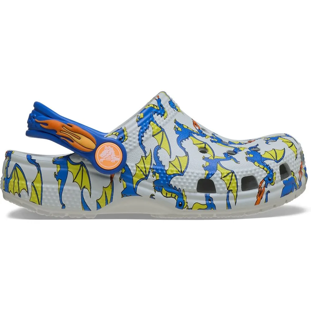 Zuecos de bebés Classic Dragon Graphic Clog T - Crocs - FashionsVida
