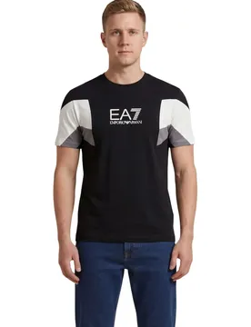 Ea7 Herren T-Shirt Schwarz 510039