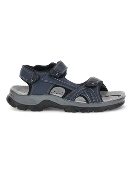Sandali blu con sottopiede in vera pelle CA1011 43 - CANGURO - FashionsVida