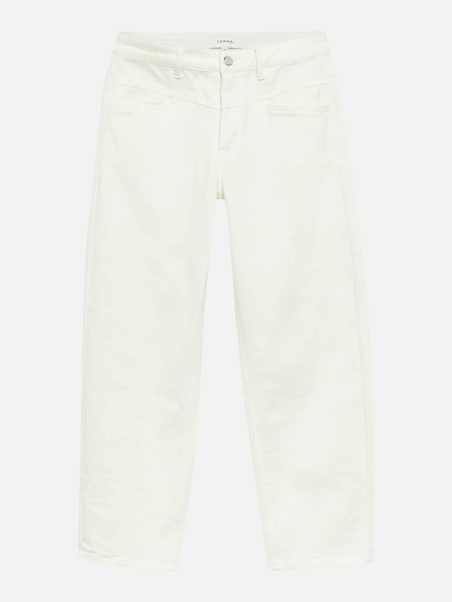 Comma Barrel-Leg-Denim Weiß 36 - Comma - FashionsVida