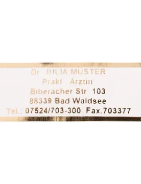 Namensaufkleber "Schrifttyp A" gold - MODERNE HAUSFRAU - FashionsVida
