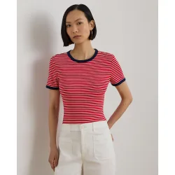 Camiseta de mujer de manga corta y cuello redondo