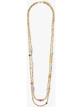 Collar largo de cuentas decorativas - Parfois - FashionsVida