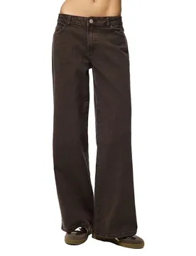 Jeans A Vita Bassa Selma Wide Leg Hot Fudge 33