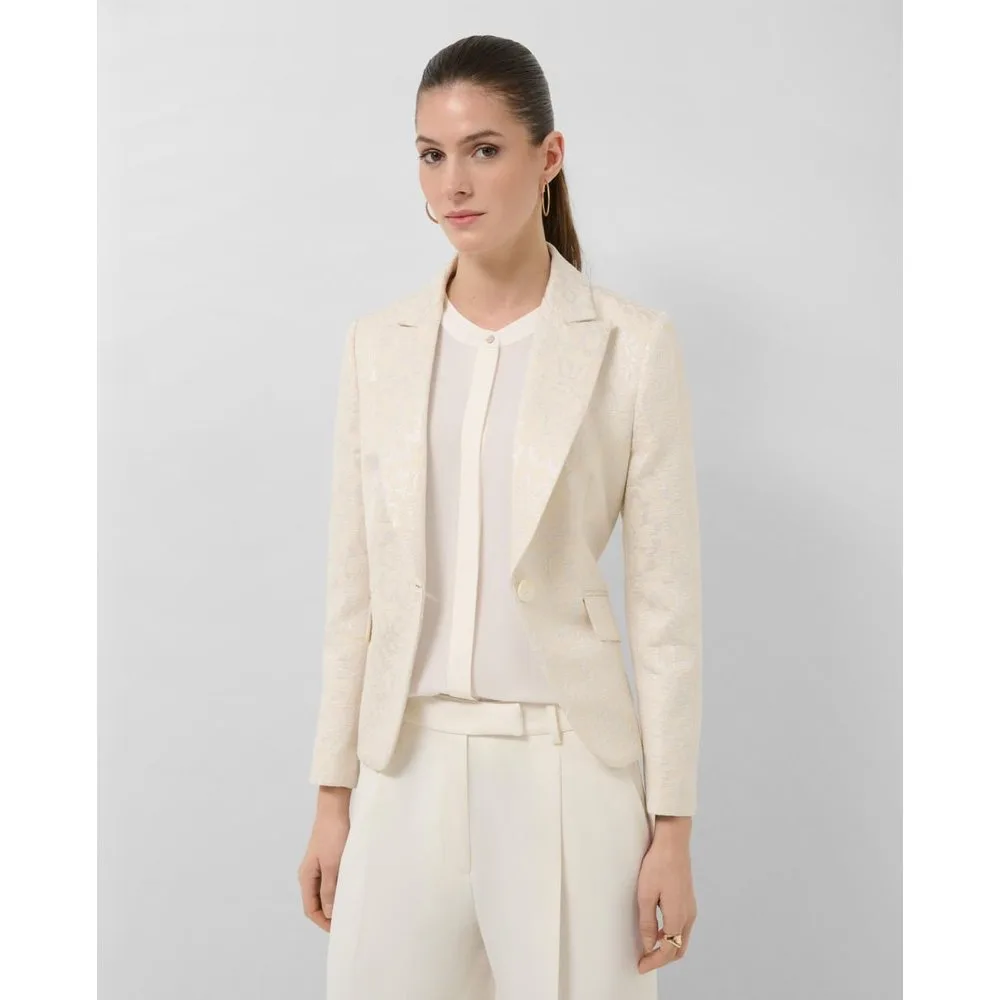 Chaqueta de mujer corta jacquard floral - Roberto Verino - FashionsVida