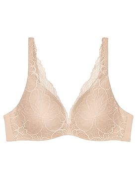 BH mit Bügel BODY MAKE-UP ILLUSION LACE nude beige beige 85B damen