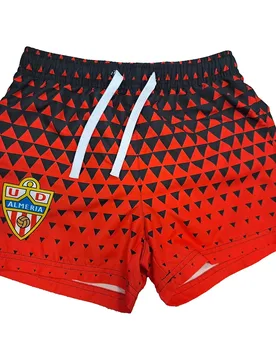 Short De Bain Triangle Red / Black 2XL - Ud Almeria - FashionsVida