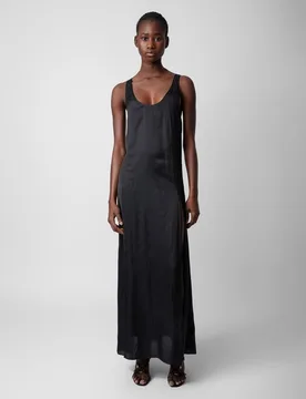 Zadig & Voltaire - Vestido Rarys largo satinado - Zadig & Voltaire - FashionsVida