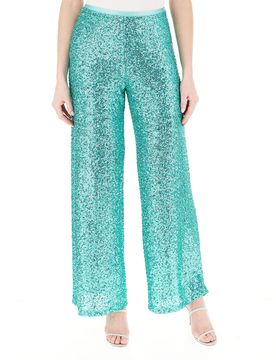 Pantalone in paillettes ACQUAMARINA XS