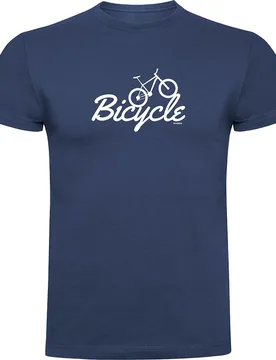 Maglietta A Maniche Corte Bicycle Denim Blue - Kruskis - FashionsVida