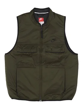 Smanicato Uomo Tech Fleece Utility Vest Cargo Khaki/black - Nike - FashionsVida