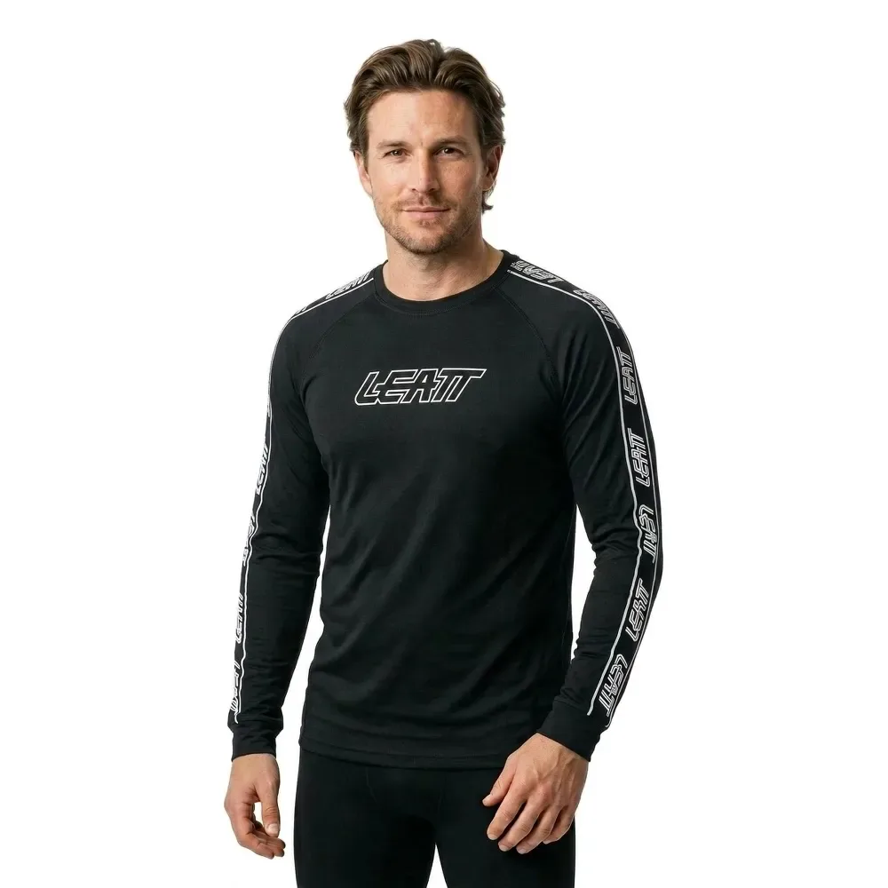Maglietta A Maniche Lunghe Tech Black - Leatt - FashionsVida