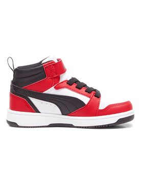 Sneakers bianche e rosse mid Rebound V6 Mid AC+ PS 30