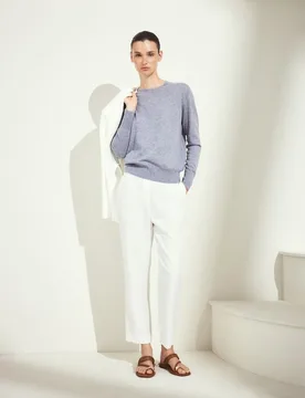 Pantalón de mujer semipitillo crinkle - Woman El Corte Inglés - FashionsVida