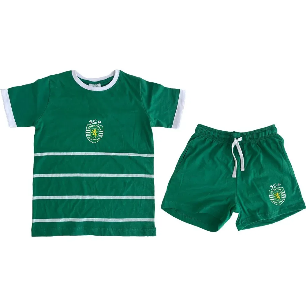 Pyjama à Manches Courtes Stripes Green L - Sporting Cp - FashionsVida