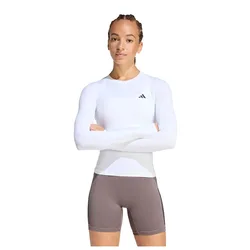 T-shirt à Manches Longues Power Essentials Workout Contour White L