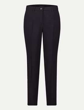 Relaxed-Fit Businesshose Schwarz 48