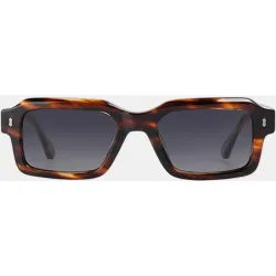 Gafa de sol de hombre rectangular en acetato con lente polarizada
