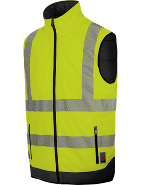 Gilet de travail haute-visibilité réversible jaune fluo Jaune