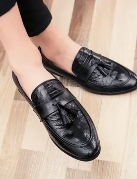 Men Casual Leather Shoes Brand Moccasin Oxfords Driving Men Loafers Moccasins Dress Shoes for Men New Italian Tassel Shoes - Aliexpress - FashionsVida