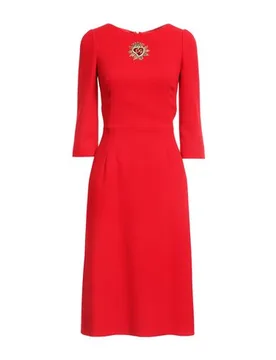 DOLCE&GABBANA Midi-Kleid Damen Rot 30 Damen - Dolce & Gabbana - FashionsVida