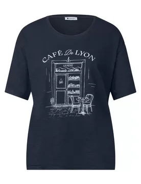 LTD QR shirt w.illustration female - 40 - FashionsVida