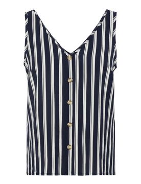 VERO MODA Blusa navy / blanco